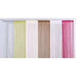 Fadenvorhang »Fao-Uni«, (1 St.), Kräuselband, multifunktional, transparent, Polyester, pflegeleicht, 295646-7 weiß