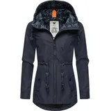 Ragwear wasserdichte Damen Übergangsjacke Leichte Regenjacke Kurzmantel mit Kapuze Monadis Intl Navy24 Gr. S - S