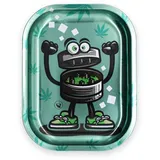 Smokerhontas 420 Character 3/4 Rolling Tray small - Drehtablett/Mischeschale/Bröselschale/Rolltablett/Drehunterlage - 18 x 14 x 1,5 cm