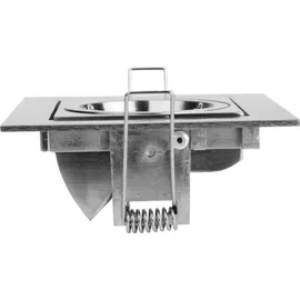 Gtv Einbaurahmen Einbauspot 2er Pack Quadrat schwenkbar inox Rahmen VILA GTV 7532