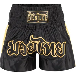 BENLEE Herren Thaibox-Hose GOLDY SCHWARZ|gold|gold XS