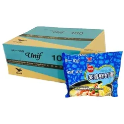 Frische Garnelen-Fisch-Teller-Nudeln 24*103g Klassischer ganzer Karton