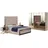 JV Möbel DesignerBett 4tlg 140 x 200 cm Beige