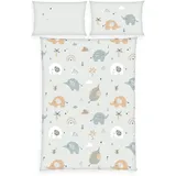 Herding babybest Kinderbettwäsche Elephants"Made in Green"40x60cm, 100x135cm