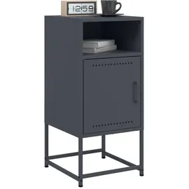 vidaXL Nachttisch Anthrazit 36x39x78 cm Stahl