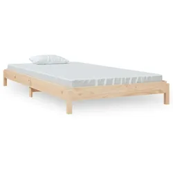 vidaXL Stapelbett 100x200 cm Massivholz Kiefer