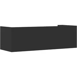 vidaXL Wandregal 100 x 35 x 30,5 cm Schwarz