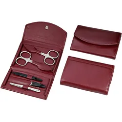 Kniebes Maniküre-Etui Nappa-Lammleder