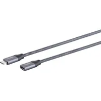 ShiverPeaks S/CONN maximum connectivity USB C-C Kabel--USB-C Verlängerungskabel, 3.2 Gen 2, Pro, 2m (2 m, USB 3.2 Gen 2), USB Kabel