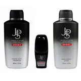 John Player Special Sport Shampoo 500 ml & Body Lotion 500 ml & Deo Roll-On 50 ml