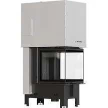Kratki Regnor 500/500 Stahl Schwarz/Abdeckplatte Glas