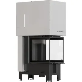Kratki Regnor 500/500 Stahl Schwarz/Abdeckplatte Glas
