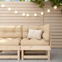 vidaXL Garten-ecksofa Loungesofa braun