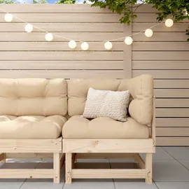 vidaXL Garten-ecksofa Loungesofa braun
