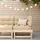 vidaXL Garten-ecksofa Loungesofa braun