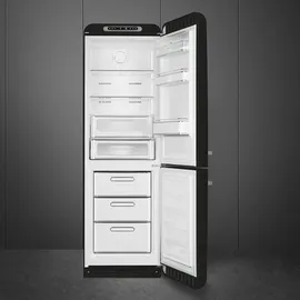 Smeg FAB32RBL6 Retro-Kühl-Gefrierkombination (331 l, 1968 mm hoch, Black)