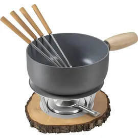 Kuhn Rikon Käsefondue Set Alpine Ø 20 cm, Fondue Set, Grau