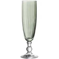 6er Set BOHEMIA Cristal Sektglas Georgia 230 ml Kristall, Kristalloptik Grün