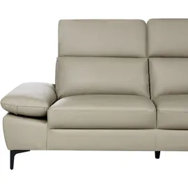 Beliani Ecksofa 4-Sitzer Farila Echtleder L-Förmig mit Chaiselongue linksseitig