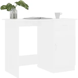 vidaXL Schreibtisch Weiß 100×50×76 cm Holzwerkstoff