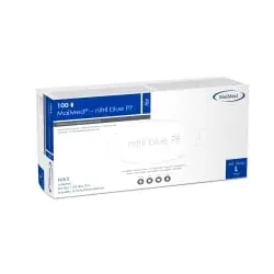 MaiMed® - nitril blue PF Einmalhandschuhe, Nitril, puderfrei 74230 , 1 Karton = 10 Packungen = 1000 Stück, Größe L