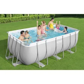 BESTWAY Power Steel Frame Pool Set 412 x 201 x 122 cm inkl. Filterpumpe
