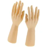 Sharplace 1 Paar Schmuckständer Schaufensterpuppe Hände, Schmuckständerhalter, Schmuckaufbewahrung für Ringe, Uhren, Handschuhe, Schmuckschrank Organisator für Armbänder Foto-Requisiten, Haut
