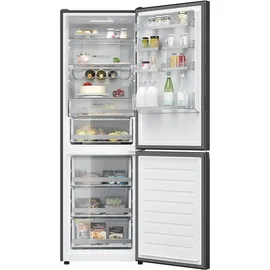 Haier 2D 60 Serie 3 HDW3618DNPD Kühl-Gefrierkombination (341 l, 1850 mm hoch, Dark Inox)