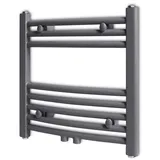 vidaXL 141896 Handtuchheizkörper 480 x 480 mm gebogen grau
