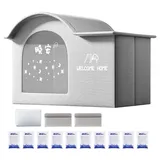 Kühlhaus Katze | Kühlendes Katzenhaus | Faltbares Sommer Haustier Kühlhaus mit 10 Eisbeutel | Klimatisiertes Katzenhaus | Isolierter Unterschlupf für Streunerstall, Draußen, Drinnen, Wilde Katzen