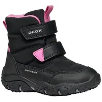 GEOX B BALTIC GIRL B ABX Ankle Boot, Black/Fuchsia,