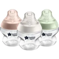 TOMMEE TIPPEE Closer to Nature Babyflaschen, Natürlich geformter Trinksauger mit Anti-Kolik-Ventil, 150 ml,
