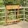 vidaXL Balkon-Stehtisch 90 x 37 x 122,5 cm Braun