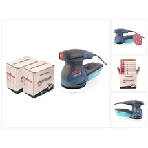 Bosch GEX 125-1 AE Exzenterschleifer 250 Watt 125 mm ( 0601387500 ) + 2x Toolbrothers TURTLE Schleifset