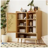stilvora Schuhschrank 80 x 105 x 35 cm beige / beige