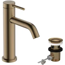 Hansgrohe Tecturis S 110 CoolStart EcoSmart+ mit Zugstangen-Ablaufgarnitur brushed bronze