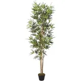 vidaXL Bambusbaum Künstlich 828 Blätter Grün 150 cm