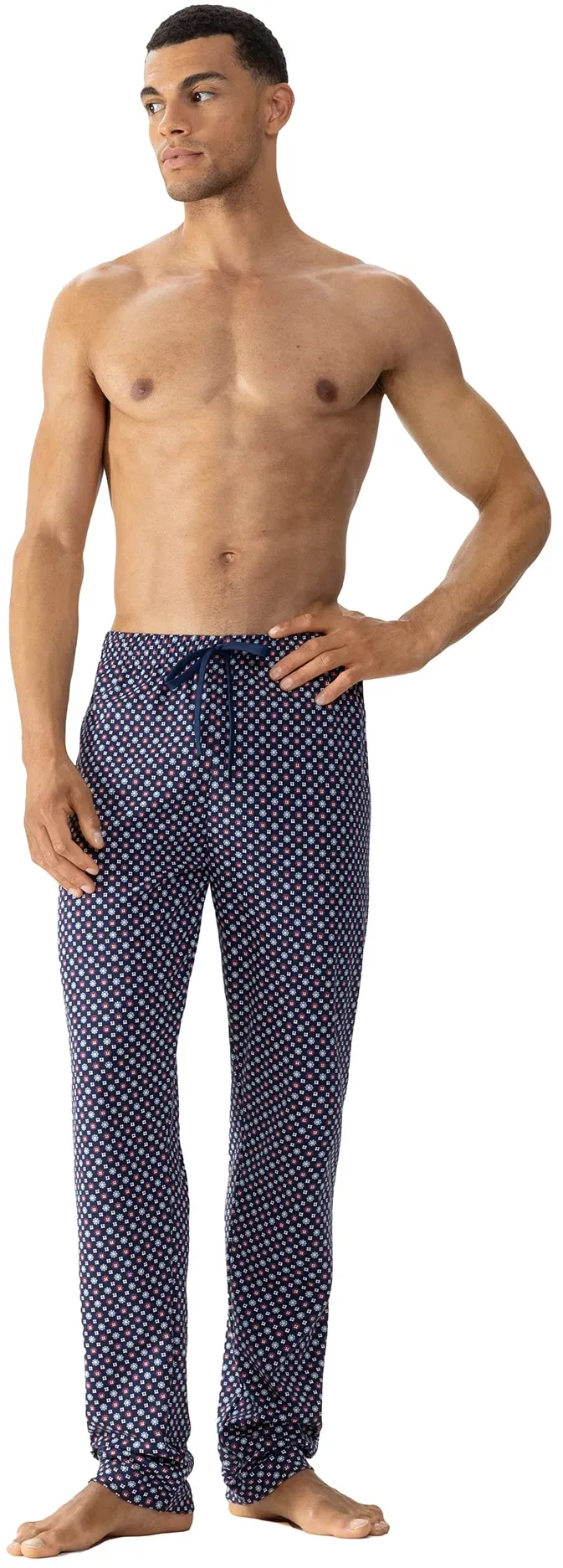 Mey Pyjamahose »TIE MINIMAL«, Komfortbund mit Kordelzug Mey neptune XL