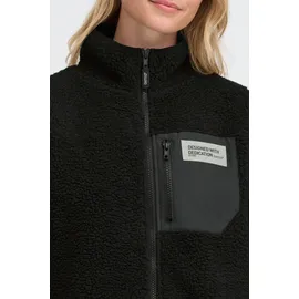 Oxmo Plüschjacke Damen Schwarz S