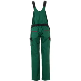 Planam Highline Damen Latzhose grün/schwarz/rot 40