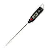 Digitales Thermometer Kochen und Fleischthermometer, Wasserdichtes Lebensmittelthermometer mit Langer Edelstahlsonde, Sofort Ablesbar für Grillen, Kochen, Flüssigkeiten, Küche, Präzision