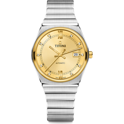 Titoni Herren Impetus 83751 SY-631 - champagner,-,silber - 39.50mm