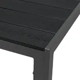 Mojawo Gartentisch Esstisch Aluminium anthrazit / schwarz 125x70cm