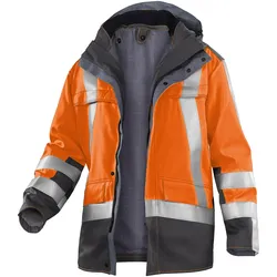 Kübler Wetterschutz Parka SAFETY X Form 1969-8420 - warnorange;anthrazit - 4XL