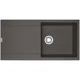 Franke Maris MRG 611-97 links Einbauspüle schiefergrau Handbetätigung 970 x 500 mm
