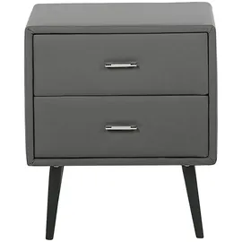 Beliani Nachtschrank Essonne 41 x 48 x 56 cm Grau