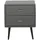 Beliani Nachtschrank Essonne 41 x 48 x 56 cm Grau