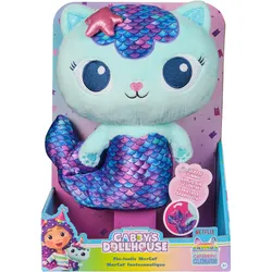 Gabby's Dollhouse, 25 cm große Plüsch-Katze MerCat (deutsch: Meerkätzchen)