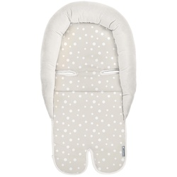 Kikkaboo Kindersitz-Einlage Sitzauflage Kindersitzschutz Memory-Schaum Baumwolle beige