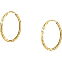 FAVS Paar Creolen FAVS Damen-Creolen 375er Gelbgold (Paar) gelb|goldfarben